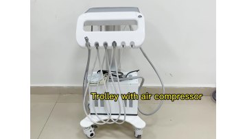 Dental Clinic Use Mobile Portable Dental Turbine Unit Trolley with Built-in Simple Air Compressor1