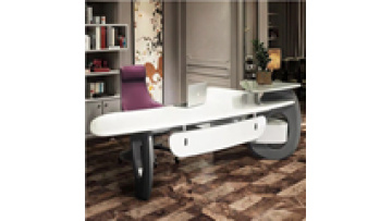 Special-shaped Luxury Design Modern Modular Desk Magic Modeling Arc Molding Customized Executive Office Building Table1