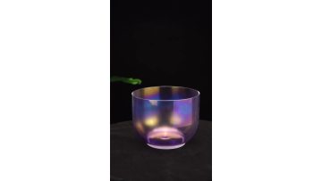  Q're Clear Purple Crystal Singing Bowl