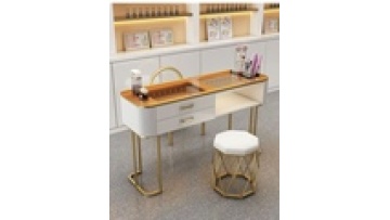 wholesale Free sample New models Modern style tempering glass wireless charge furniture Beauty salon Manicure Nail table1