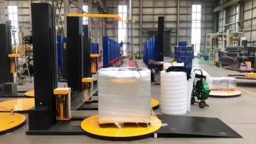 Automatic electric  turntable   pallet  stretch wr