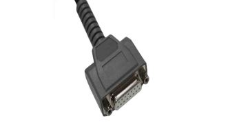 Grey DB15 Cable with Dual Male and Female Connectors