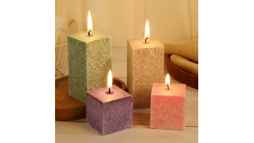 Ice pillar candle