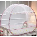 2018 New Portable Baby Crib Mosquito Netting Infant Bed Anti-mosquito Tent Mongolian Yurts Children Mosquito Net Folding Camping