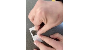 Hologram material with sticky glue