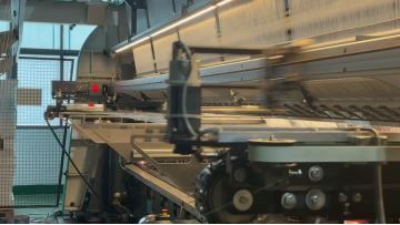 Durable polyester warp knitted mesh fabric for PVC Tarpaulin