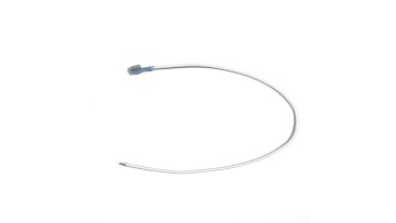 14AWG White Jumper Wire Harness with Quick Disconnect Terminal & Open End Length 16 Inch