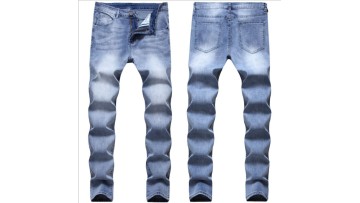 Fashion New Blue Jogger Stretchy Mens Pants Tight Fit Urban Denim Men Super Skinny Jeans1