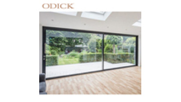 Odick aluminium double tempered glass sliding doors high quality energy efficient sliding door1