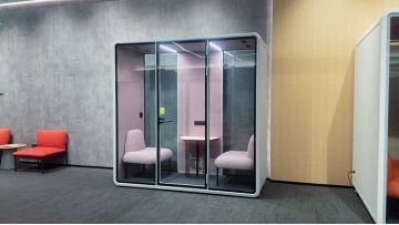 Soundproof Office Booths for Quick Meetings