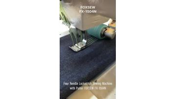 Four Needle Lockstitch Sewing Machine with Puller FOXSEW FX-1504N
