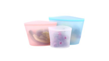 A New Trending Product Eco-Friendly 1000Ml Travel Reusable Silicone Food Storage Bag Set1