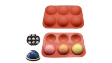 Wholesale Custom Bpa free Food grade Sphere Silicone Chocolate Mould 6-Cavity Baking Mold for Making Hot Chocolate Bombs1