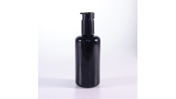 100ml Black Glass Lotion Bottlee With Extended Nozzle