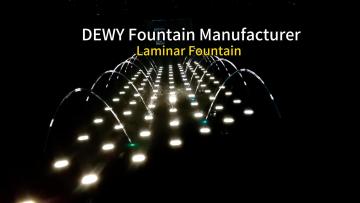 Customized outdoor laminar fountain