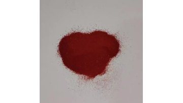 Red particle powder.