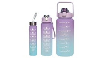 Time Marker Leakproof 2L Water Bottle Set with Straw1