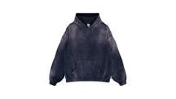 Custom Logo Heavy Weight Streetwear Pullover Sweatshirt Acid Washed Vintage Hoodies For Men1