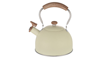 Stainless steel Milky white coating whistling kettle FH-605C