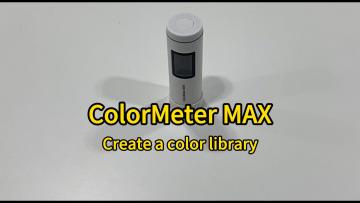 ColorMeter MAX-Create a color library
