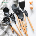 Cooking tool sets Non-toxic cooking baking kitchen tools utensils silicone shovel spoon scraper brush spade whisk turner