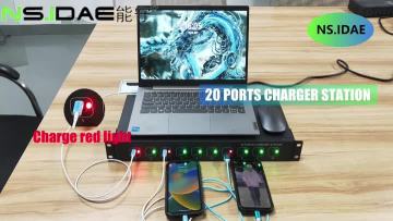 20 PORTS CHARGER STATION PRODUCT DISPLAY