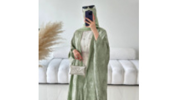 Modest Kaftan Open Abaya Kimono Shining Shimmer Batwing Sleeve Solid Color Cardigan Morocco Dubai Robes1