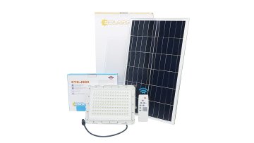 LENS Solar LED flood light