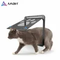 Quality Pet Door Controllable Access Openings Cat Dog Window Footprint Pattern Pet Cat Door Window Door Screen Doggie Flap Pet