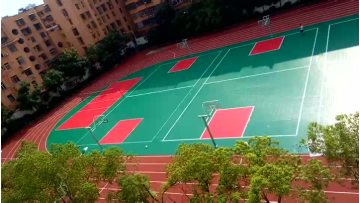 Red Green PP Sports Tiles