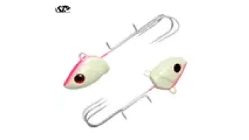  SUPERIORFISHING Lead Tenya Jig Head with Double Hooks - Luminous Jig Head LS021