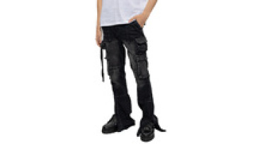 Men Fashion Street wear Casual Jeans Denim Tactical Trousers Cargo Camo Pants Cargo Jeans For Men1