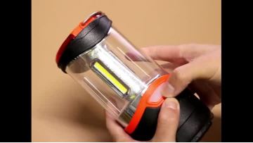 Outdoor emergency portable COB lantern for camping