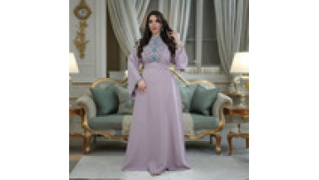 Middle East High Quality Beaded Evening Dress Dubai Abaya Women Muslim Dress Abayas Fashion Turkiye Dress1