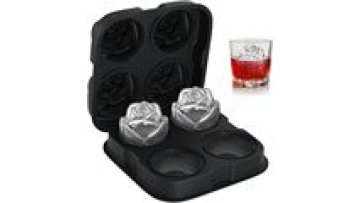 Wholesale Bpa free food grade Silicone Rose Ice Ball Maker Easy Release Rose Ice Cube Trays Ice Ball Moulds1
