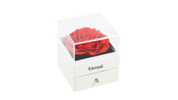 Wholesale Wedding Supplies: Mothers Day Gift Set with Preserved Roses in Acrylic Box - YS-0011