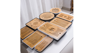 Handmade Drainable Bamboo Tea Tray