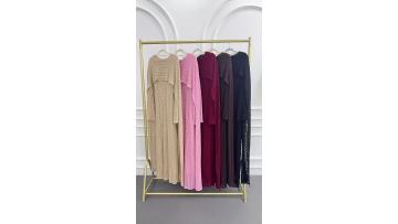 Elegant Textured Cape Overlay Abaya
