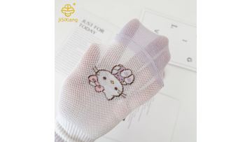 Korean cartoon kitten socks with bow tie