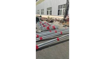 Sorting and packing before delivery for 4 sets of monopole towers for Armenia