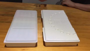 Customized eco friendly bagasse fiber molded pulp packaging box1