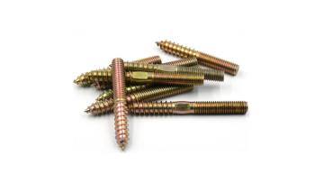 8*40 Threaded Machine and Self Tapping Wood Screw 8*50  Dowel Screw Stainless steel 304 Double Thread Hanger Screw