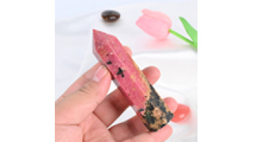 Wholesale High Quality Crystal Healing Crystal  Rhodonite Point Healing Crystal for Gift1