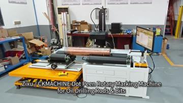 Dot Peen Rotary Marking Machine Split Lifting Bench for Oil Drilling Rods & Bits