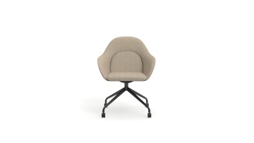 Adaptable Fabric Lounge Chairs, Breakout Chairs & Dining Chairs with Aesthetic Metal Structures for Co - working Lounges