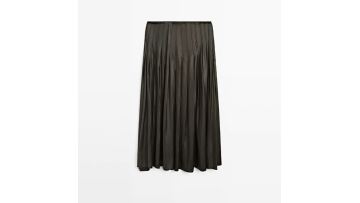 Women's elegant, cool and high-end wax outer pleated skirt