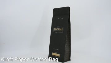 Kraft paper coffee bag