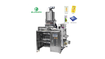 Liquid filling machine for 4 side sealing bag