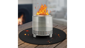 20'' Fire Pit Mat Tabletop Fire Pit 4-Layer Fireproof Heat Resistant Under Grill Mat Fire Pit Easy Clean Waterproof Non-Slip Mat1