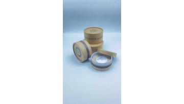custom logo cylinder round kraft box